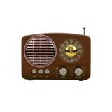 Junglee Kahverengi Nostaljik Fm Radyo Bluetooth Hoparlör Usb Retro M-161 Bt 2 Yıl Ahşap