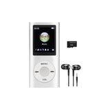 Junglee Metal Mp3 Çalar Dijital Ekranlı Mp4 Player 32GB Hafıza Kartı ile Ses Kayıt ve FM Radyo Özellikli - Gümüş