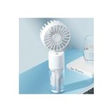 Junglee Mini Fan Şarjlı El Fanı Su Püskürtmeli Boyuna Asmali Mini Klima Fan Vantilatör Beyaz LR07