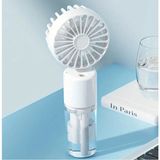 Junglee Mini Fan Şarjlı El Fanı Su Püskürtmeli Hafif ve Taşınabilir Mini Klima Vantilatör - Beyaz