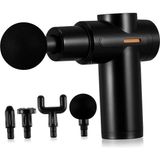 Junglee Mini Masaj Tabancası Titreşimli 4 Başlıklı 6 Kademeli Type C Girişli Şarjlı Kas ve Vücut Masaj Aleti
