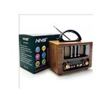 Junglee Mini Nostaljik Radyo Bluetooth Speaker Şarjlı Sd Kart Usb Girişli Mp3 Çalar Kablosuz Hoparlör Kahverengi NS-6638BT