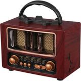 Junglee Mini Retro Radyo Sd Kart USB Girişli Şarjlı Bluetooth Hoparlör Taşınabilir Speaker