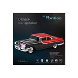 Junglee Nostaljik Araba Şarjlı Led Işıkli Kablosuz Hoparlör Bluetooth Speaker Fm Radyo Sd Kart Usb Siyah