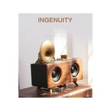 Junglee Nostaljik Radyo Ahşap Bluetooth Hoparlör Sd Kart Ve Usb Girişli Fm Radyolu Şarjlı Speaker Ahşap