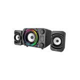 Junglee Rgb Led Işikli 2+1 Ses Sistemi Bluetooth Hoparlör Fm Radyo Karaoke Mikrofonlu Speaker Tv Pc 50W Siyah