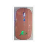 Junglee Şarjlı Kablosuz Sessiz Pembe Mouse 2.4 Ghz USB Wireless 800-1200-1600 Ayarlanabilir DPI Sessiz Kullanım