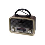 Junglee Şarjlı Ledli Retro Ahşap Radyo Bluetooth Hoparlör Usb - Mp3 Çalar Kn-1183Bt Ahşap