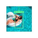 Junglee Su Geçirmez Telefon Kilifi Havuz Deniz Yağmur Da Kullanim Boyun Aski Ipli Waterproof Phone Case Yeşil