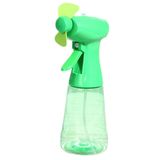 Junglee Sulu Fan Vantilatör Serinletici Mini Klima Yüz Soğutma Fanı 350 Ml Su Tanki Pilli Water Spray Fan Yeşil
