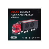 Junglee Tir Şeklinde Bluetooth Speaker Şarjlı Kablosuz Hoparlör Fm Radyo Sd Kart Usb Kırmızı