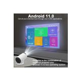 Junglee Wifi6 5G Projektör Android 11 4K 150 Ansi Çift Wifi Bt 1280 * 720P Taşınabilir Ev Sinema Projeksiyon Beyaz jng-h02