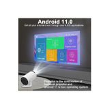 JUNGLEE Wifi6 5G projektör Android 11 4K 150 ANSI çift WiFi BT 1280*720p taşınabilir ev sinema projeksiyon