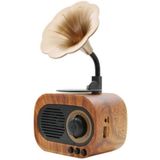 Junglee Wireless Gramafon Bluetooth Hoparlör Classic Retro B5 Ahşap