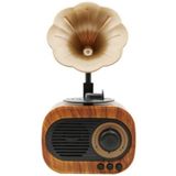 Junglee Wireless Gramafon Bluetooth Hoparlör Classic Retro B5 Mavi
