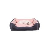 JUNGO Pets | LUCY Gri & Pembe Yüksek Kaliteli Köpek Yatağı