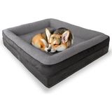 Jungolica Felix Köpek Yatağı Antrasit Küçük 55X75 Cm, Visco SÜNGER,%100 Su Geçirmez Alez, Ç - Çok Renkli