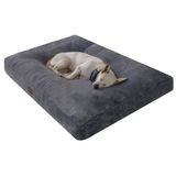 Jungolica Max Köpek Yatağı Antrasit - Ultra Yumuşak Peluş Kumaş, Nefes Alabilen Yapı, Sakinleştirici Konfor, Kaydırmaz Taban - Kedi ve Köpek Minderi (Small)