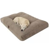 Jungolica Max Köpek Yatağı Vizon – Ultra Yumuşak Peluş Kumaş, Nefes Alabilen Hava Dolaşımı, Sakinleştirici Konfor, Kaydırmaz Taban Kedi ve Köpek Minderi (Large)