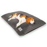 Jungolica Puppy Kedi ve Köpek Minderi 50X76X12 Gri - Tırmalamaya Dayanıklı, Tüy Tutmayan Kumaş, Çıkarılabilir Kılıflı, Yıkanabilir, Rahat Pet Minderi (SMALL)