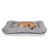 Jungolica Sally Kedi ve Köpek Yatağı Gri Büyük 85X110X12 cm,%100 Su Geçirmez Alezli, Çift Taraflı Dört Mevsim, Çıkarılabilir Yıkanabilir Minder, Konforlu Pet Yatağı (XLARGE)