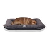 Jungolica Sally Kedi ve Köpek Yatağı Koyu Gri Antrasit Büyük 85X110X12 cm,%100 Su Geçirmez Alezli, Çift Taraflı Dört Mevsim, Çıkarılabilir Yıkanabilir Minder, Konforlu Pet Yatağı (XLARGE)