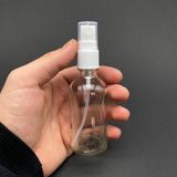 JUNİBELİW 2 Adet Çok Amaçlı Şeffaf 50ML Sprey Fısfıs Kolonya Dezenfektan Cam Şişe Fıs Fıs 2X50ML