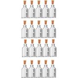 JUNIBELIW 20 Adet 100ML Küçük Cam Vazo Şişe 20X100ML Dekoratif Şişe Vazo Kavanoz Kına Düğün Mantar Tıpalı (Y:9,4 G:5)