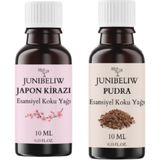 JUNIBELIW 2li Set Uçucu Koku Yağı Difüzör Kurutma Topu Buhurdanlık Yağı Japon Kirazı Pudra 2X10ML