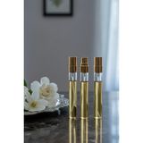 JUNIBELIW 3 Adet Cam Boş Kolonya Kalem Parfüm Şişesi 3X10ML Fıs Fıs Başlıklı Kolay Takılır