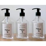 JUNİBELİW 3lü Set Şeffaf Plastik Şişe Sabunluk Bulaşık Deterjanlık Çamaşır Suyu Sıvı Sabunluk 3X500ML