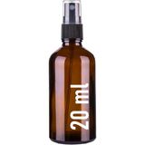 JUNİBELİW 5 Adet Çok Amaçlı Amber 20ML Sprey Fısfıs Kolonya Dezenfektan Cam Şişe 5X20ML