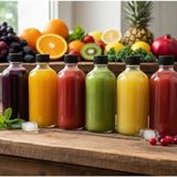 JUNIBELIW 6 Adet Çok Amaçlı 50ML Cam Şişe Küçük Plastik Kapak Şişesi Kına Düğün Shot Şişesi 6X50ML