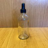 JUNIBELIW 9 Adet 100 ml Şeffaf Cam Şişe Kapaklı Cam Damlalıklı Boş Çok Amaçlı Yağ Esans Şişesi 9X100ML
