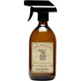JUNIBELIW Çok Amaçlı Cam Amber Boş 500 ml Sprey Şişe Oda Kokusu Etiketli Cam Şişe 500 ml