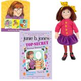 Junie B Jones Gift Set - Top-Secret, Personal Beeswax: A Journal by Junie B. (and Me!), Character Doll, and Activity Booklet (Based On The Book Series by Barbara Park; Funny, Adventures of Growing Up)