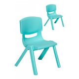Junior 2 Adet Ergonomik Konforlu Anaokulu Kres Cocuk Sandalyesi - Turkuaz
