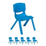 Junior 6 Adet Ergonomik Konforlu Anaokulu Kres Cocuk Sandalyesi - Mavi
