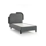Junior Bedding Tek Kişilik Sandıklı Baza Başlık Seti – Modern Baza Ve Başlık Takımı, Depolama Alanlı (Jüni Baza Başlık)