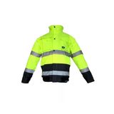 Junıor JN1021/2 Waterproof Fosforlu Kolu Çıkmalı Polarlı Pilot Mont Sarı Lacivert Xxl Beden