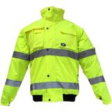 Junıor JN1021/P Waterproof Fosforlu Kolu Çıkmalı Polarlı Pilot Mont Sarı S Beden