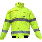 JUNİOR JUNIOR JN1021/P Waterproof Fosforlu Kolu Çıkmalı Polarlı Pilot Mont Sarı M beden