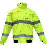 JUNİOR JUNIOR JN1021/P Waterproof Fosforlu Kolu Çıkmalı Polarlı Pilot Mont Sarı S beden