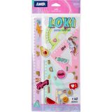 Junior Loki Cetvel Seti Pastel Renk 4 Parça (131470) - Çok Renkli