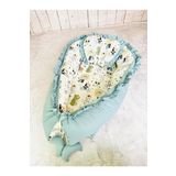 juniperus Baby Nest Hayvanlar Fırfırlı Ortopedik Çift Taraflı Bebek Yatağı Anne Yanı Bebek Yatağı