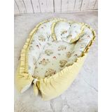 juniperus Baby Nest Koala Fırfırlı Ortopedik Çift Taraflı Bebek Yatağı Anne Yanı Bebek Yatağı