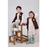 JUNİPERUS Nakışlı Peluş Polar Bebek Çocuk Yelek Wellsoft Yelek