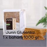 JUNN Glutensiz Karabuğday Ekmeği, Baharlı 1 x 1000 gr Mayasız, Aktive Edilmiş Karabuğday Tohumu - 1 kg