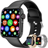 Junywell Android ve iOS Telefonlar için Akıllı İzle Kadın Erkek, 1.81 '' Bluetooth Smartwatch Tam Dokunmatik Ekran Cevap/Arama/Metin Su Geçirmez Akıllı Saatler