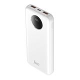 Juo 10000 mAh 22.5W Dijital Led Ekranlı Beyaz Taşınabilir Hızlı Şarj Cihazı Powerbank